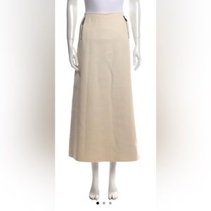 Michael Kors Cream Wool/Angora/Casgora Maxi Skirt Sz 6